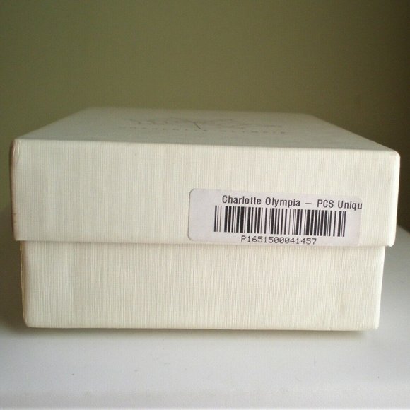 NWT Designer Charlotte Olympia Calfskin Leather Blush Feline Keychain Purse $325 - Picture 10 of 11